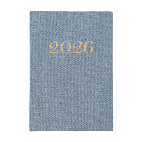 Agenda Diária 2026 Linho Personalizada 