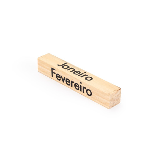 Calendário Permanente Madeira Personalizado