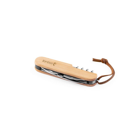 Canivete Multifunções em Bambu Personalizado