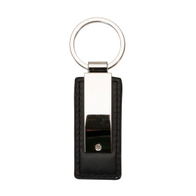 Chaveiro Metal com Couro Promocional