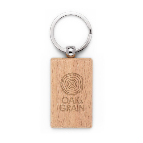 Chaveiro Retangular em Madeira Personalizado