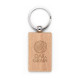 Chaveiro Retangular em Madeira Personalizado
