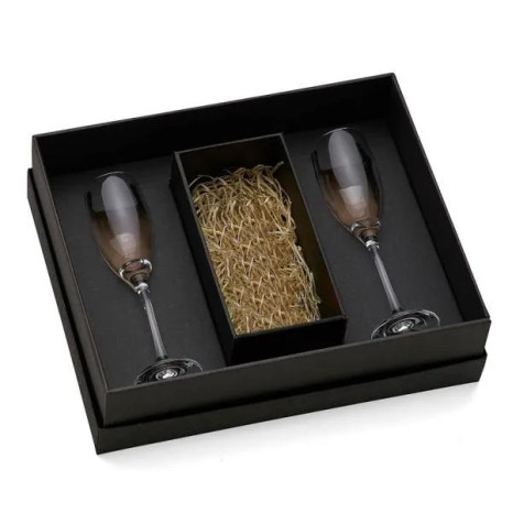 Jogo De Taças De Vidro p/Champagne Personalizado