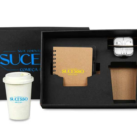 Kit Boas Vindas com Logo Personalizado 