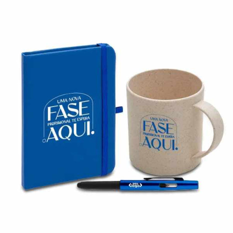 Kit Caderno Com Acessórios Personalizado 