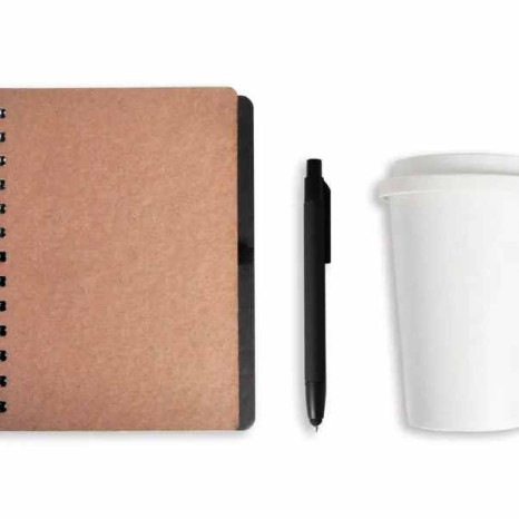Kit Caderno e Copo c/Tampa Personalizado 