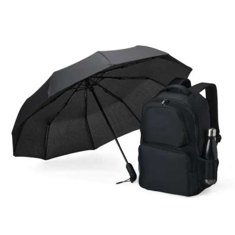 Kit Mochila, Guarda-Chuva E Garrafa - 3 Pçs Personalizado
