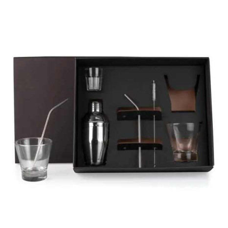 Kit Para Drinks Com Coqueteleira - 7 Pçs Personalizado