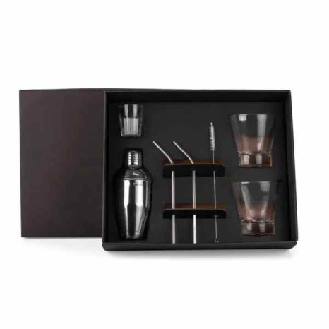 Kit Para Drinks Com Coqueteleira - 7 Pçs Personalizado