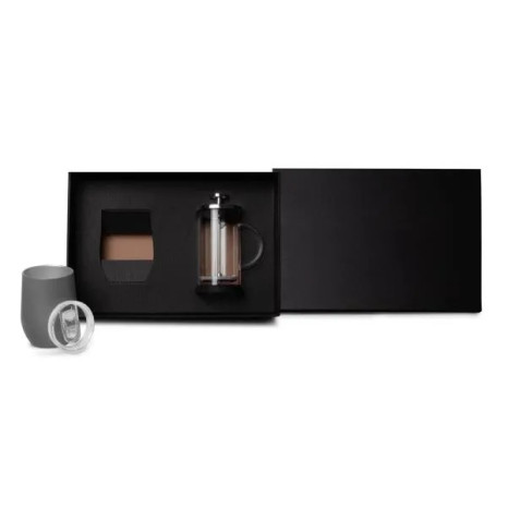 Kit Prensa Francesa e Copo Térmico 2 Peças Personalizado