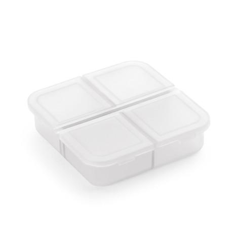 Porta Comprimidos de Plástico Com 4 Divisórias Personalizado Com Logo