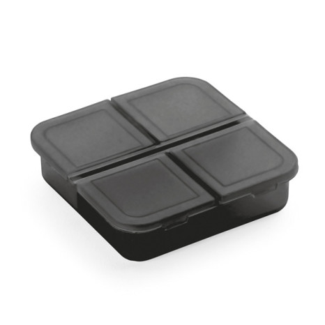 Porta Comprimidos de Plástico Com 4 Divisórias Personalizado Com Logo